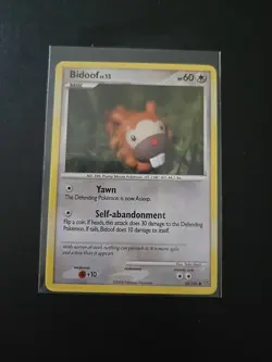 Bidoof 54/100 Non Holo Diamond & Pearl Stormfront Pokemon Card 2008 NM - Image 1