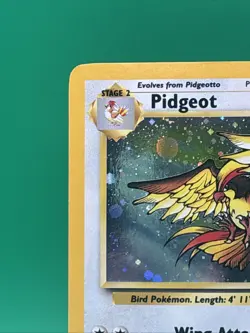 Pokemon TCG Pidgeot Base Set 2 Holo Unlimited Rare Card 14/130 LP Condition - Image 2
