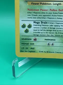 Erika's Vileplume 5/132 WOTC Gym Heroes Unlimited Rare Holo Pokemon Card DMG - Image 5