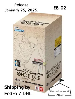 ONE PIECE Card Game EXTRA Anime 25th Box EB-02 Factory SEALED Japanese - Image 1
