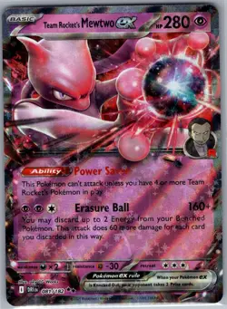Team Rocket's Mewtwo ex - 081/182 SV10: Destined Rivals - Pokemon Card - NM - Image 1