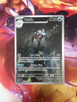 Palafin 225/091 Paldean Fates Full Art Ultra Rare Holo Pokemon Card NM - Image 1