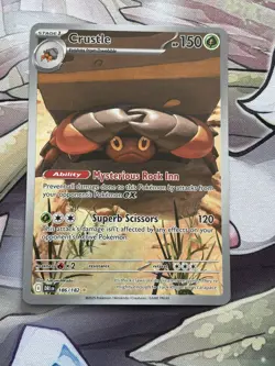Pokemon TCG Crustle Full Art Card Destined Rivals 186/182 Mint Condition - Image 1