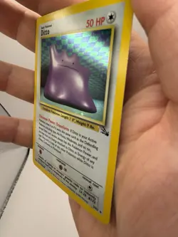 🔥 Ditto Holo 3/62 – Fossil Set – Vintage Pokemon Card NM Clean 🔥 - Image 3