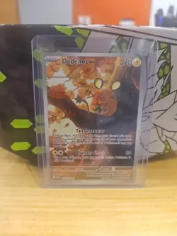 Pokemon Dedenne Full Art Holo Card 093/092 Thunder TCG English - Image 1