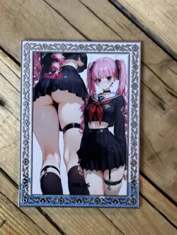 One Piece CCG Goddess Perona Metal Card - Up Skirt School Girl - Image 1