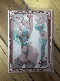 One Piece CCG Goddess Yamato Metal Card - Powder Blue Lingerie - Image 1
