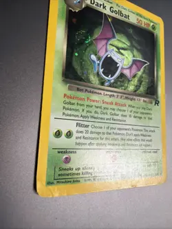 Pokemon Tcg Dark Golbat TCG Holo Card 7/82 Hp Condition - Image 3