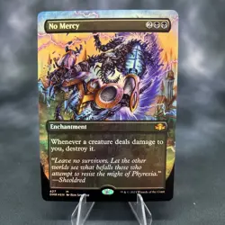 No Mercy - Foil - Borderless Dominaria Remastered Magic mtg Light Play, English - Image 1