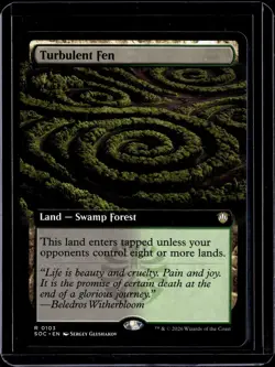 Turbulent Fen (Extended Art) - 103 - SOC - NM - MTG Magic the Gathering - Image 1
