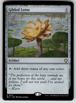 Gilded Lotus Rare Commander: Bloomburrow 271 MTG Near Mint - Image 1