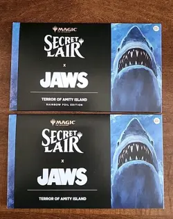 MTG Secret Lair - JAWS Terror of Amity Island Rainbow Foil & Non Foil - Sealed - Image 1