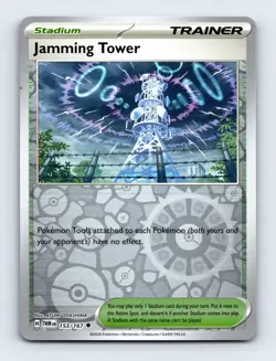 Jamming Tower 153/167 SV06: Twilight Masquerade Rare Holo Pokemon NM - Image 1