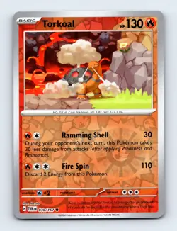 Torkoal 030/167 SV06: Twilight Masquerade Rare Holo Pokemon NM - Image 1