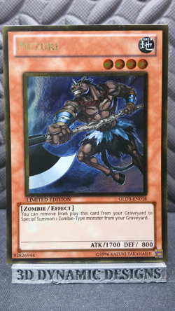 | Yugioh Mezuki GLD3-EN018 Limted Edition Gold Rare Gold Series 3 NM/LP 🔥 | - Image 1
