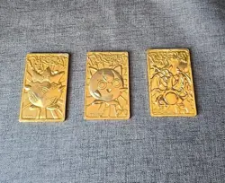 1999 Nintendo BK Pokemon Card 23k Gold Plated Charizard, Jigglypuff & Togepi - Image 1