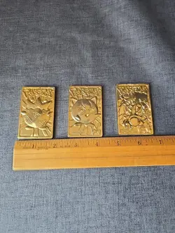1999 Nintendo BK Pokemon Card 23k Gold Plated Charizard, Jigglypuff & Togepi - Image 2