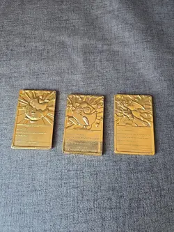 1999 Nintendo BK Pokemon Card 23k Gold Plated Charizard, Jigglypuff & Togepi - Image 4