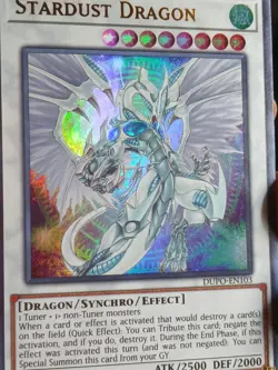 Yugioh! Stardust Dragon DUPO-EN103 Ultra Rare Limited Edition NM - Image 4