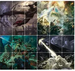 Lord of the Rings COMPLETE Scene Art Card Set All 24 MTG Magic LOTR Middle Earth - Image 1