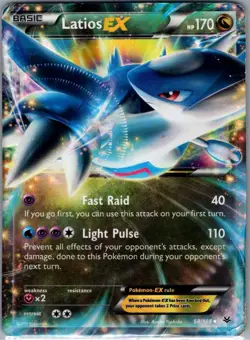 Latios EX 58/108 XY - Roaring Skies - Pokemon Card - MP - Image 1