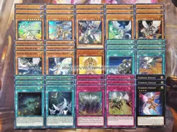 Yugioh Complete Starry Knight Deck 43 Cards Night Dragon Complet **HOT** + Bonus - Image 1