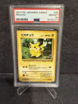 Pokemon 1997 Jungle Pikachu #025 Japanese PSA 10 Gem Mint Graded Card - Image 1