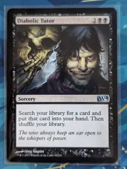 MTG Diabolic Tutor - NM - Core Set 2014 - Image 1