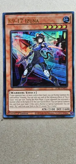 K9-17 Izuna (1st Edition) - Ultra Rare - Near Mint - Limited Edition - YuGiOh! - Image 1