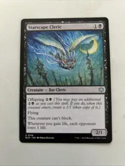 MTG Starscape Cleric Bloomburrow Uncommon Creature Bat Cleric NM - Image 1