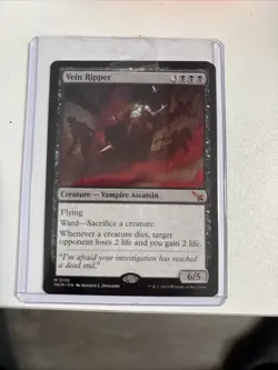 Magic: The Gathering Vein Ripper Murders at Karlov Manor Black Mythic Creature - Image 1