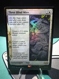 Three Blind Mice 35 Rare Wilds of Eldraine Magic: The Gathering Foil MP - Image 1