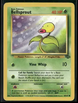 Pokemon Jungle #49/64 Bellsprout Common, Near Mint or Better - Image 1
