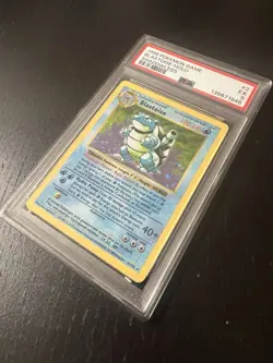 No Reserve PSA 5 1999 Pokemon BLASTOISE Base Set SHADOWLESS HOLO 2/102 RARE - Image 4