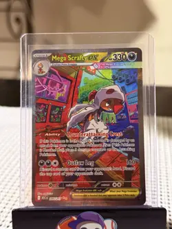 2026 Pokemon Ascended Heroes Mega Scrafty ex Special Illustration Rare #285/217 - Image 1
