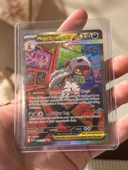 2026 Pokemon Ascended Heroes Mega Scrafty ex Special Illustration Rare #285/217 - Image 3
