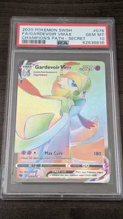 GARDEVOIR VMAX 2020 Pokemon #076/073 PSA 10 GEM-MINT Champion's Path SECRET RARE - Image 1