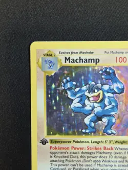 Machamp 8/102 Shadowless 1st Edition Holo Rare 1999 Base Set WOTC Pokemon - Image 3
