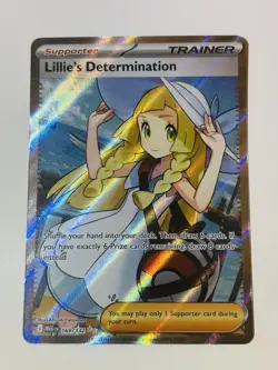 Pokemon Lillie's Determination 169/132 Full Art Holo Mega Evolution - Image 1