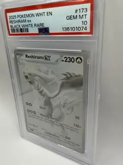 Pokemon TCG Reshiram ex Sv: White Flare 173/086 Black White Rare Holo EX PSA 10 - Image 2