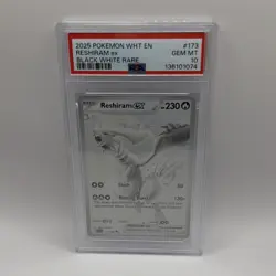 Pokemon TCG Reshiram ex Sv: White Flare 173/086 Black White Rare Holo EX PSA 10 - Image 4