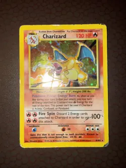 Pokemon! Charizard - Base Set - Holo -4/102- Damaged! - Image 3