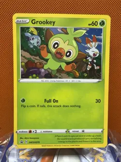 Grookey SWSH070 Promo Pokemon SWSH: Sword & Shield Promo Cards NM - Image 1