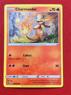 Charmander SWSH092 Black Star Promo Cosmo Holo | Pokemon TCG NM - Image 1