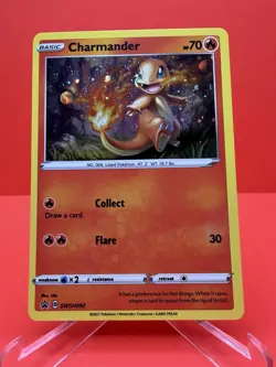 2021 Pokemon Charmander : Sword & Shield SWSH092 HOLO Promo - NM - Image 1