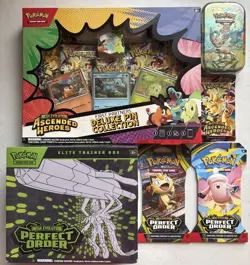 Pokemon TCG New Sealed Variety Bundle Ascended Heroes Prismatic Perfect Order - Image 1