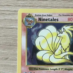 Pokemon TCG Shadowless Ninetales 12/102 Holo Base Set 1999 English with Bonus - Image 2