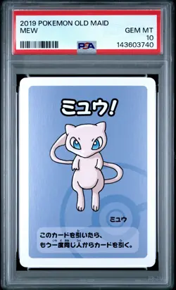 2019 POKEMON OLD MAID MEW PSA 10 - Image 1