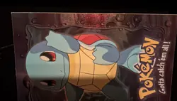 1999 Topps Pokemon the First Movie Rainbow Foil E7 #07 Squirtle Blue Logo Holo - Image 4