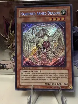 Hardened Armed Dragon RGBT-EN083 Raging Battle 1st Edition Secret Rare - Image 1